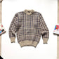 80s Separates Knitwear Multi- Tone Pattern Knit Jumper (~S~)