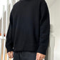 90s Black Boxy Jumper (M~L)