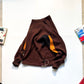 Brown / Orange Mesh Panelled Knit Jumper (M~L)