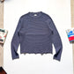 SS01 Horizontal Rib  Cold Grey Knit Jumper ( S~M)