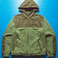 Panelled Cotton Green  Brown Zip Up Hoody (~M~)