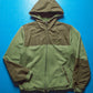 Panelled Cotton Green  Brown Zip Up Hoody (~M~)