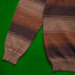 Brown Tonal Striped Lightweight Knit Jumper (S~M)