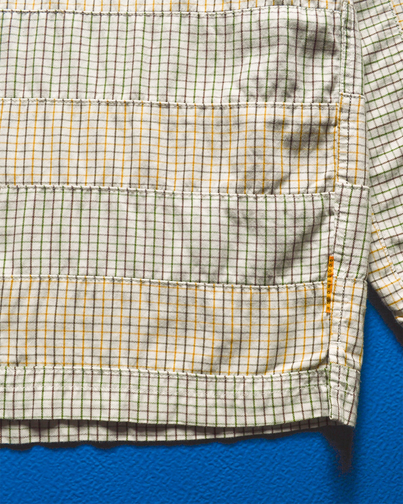 90s Patchwork Check Longsleeve Shirt (~M~)