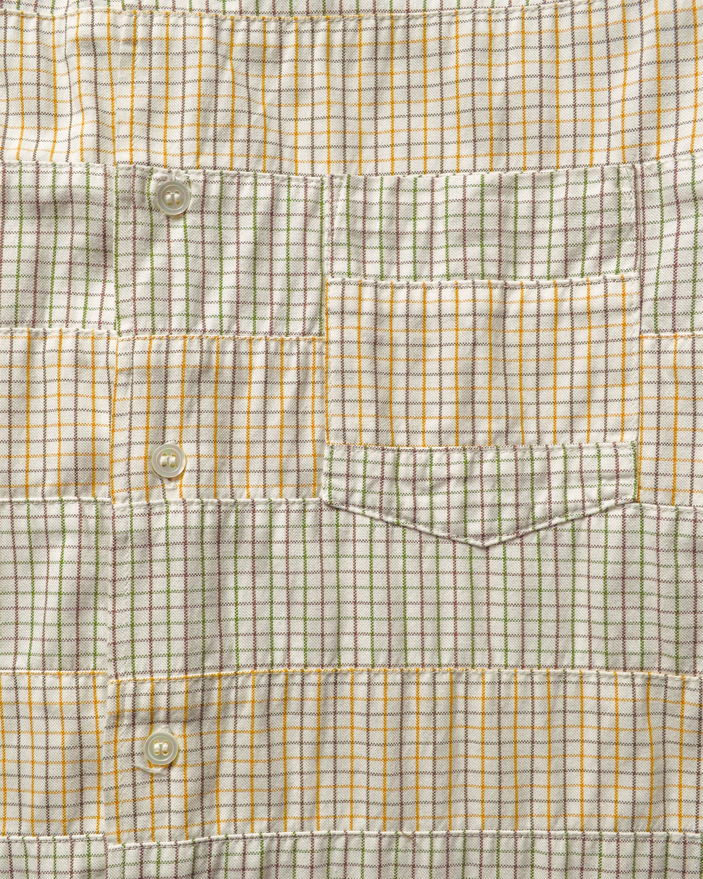 90s Patchwork Check Longsleeve Shirt (~M~)