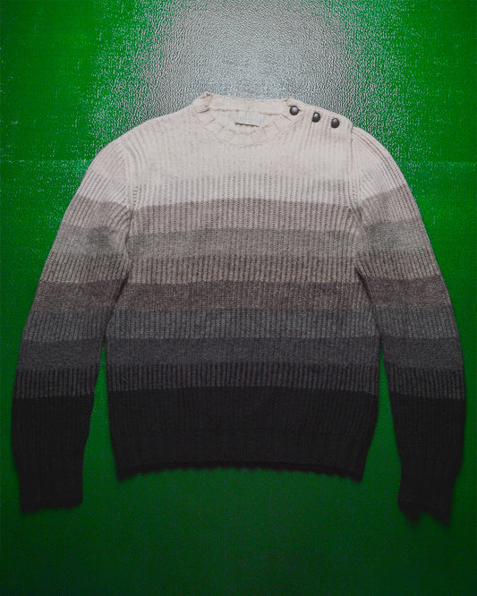 Greyscale Gradient Striped Knit (~M~)