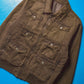 Washed  Aged Brown Multi Pocket Work Jacket (~M~)