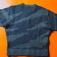 80s Blue  Abstract Brushed Pattern Knit Jumper (~M~)