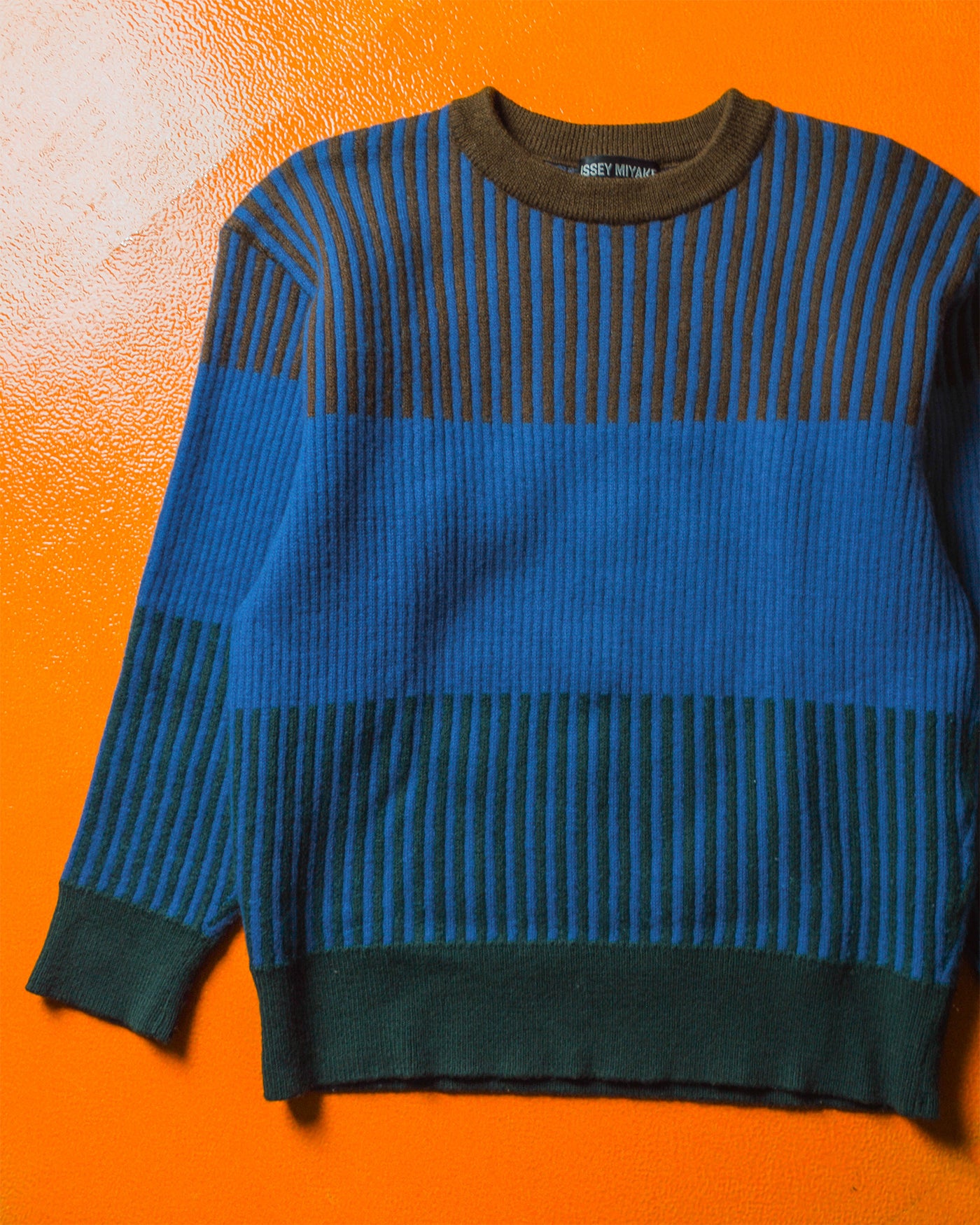 AW 1991 Blue Striped Knit Jumper (XS~S)