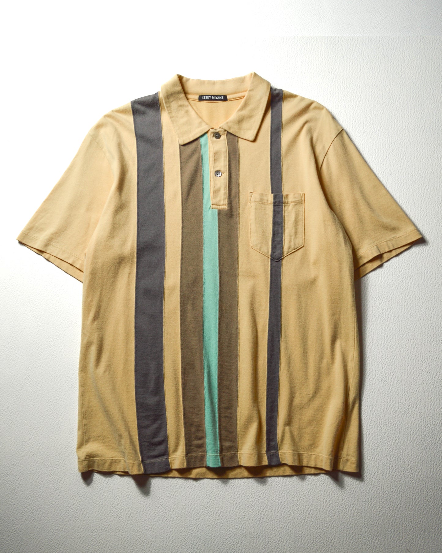 Peach Vertical Panelled Polo (M~L)