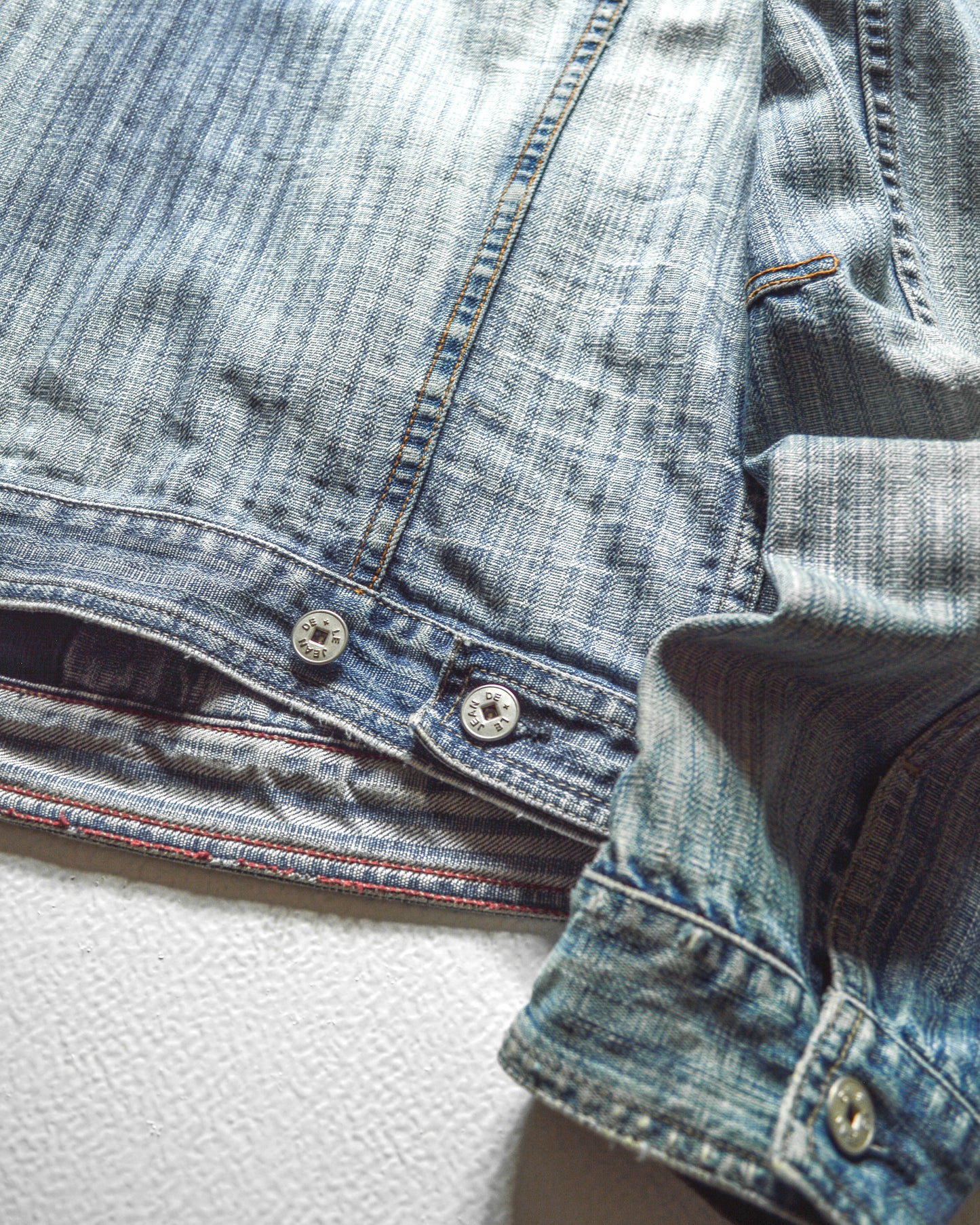 Marithe Francois Girbaud  M+FG Butterfly Striped Denim Jacket (~M~)