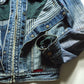 Marithe Francois Girbaud  M+FG Butterfly Striped Denim Jacket (~M~)