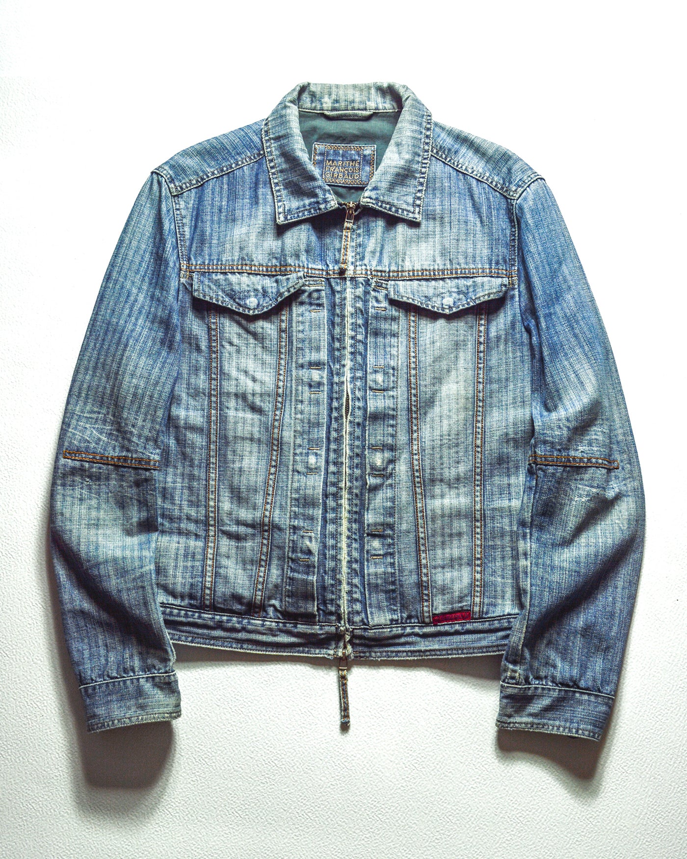 Marithe Francois Girbaud  M+FG Butterfly Striped Denim Jacket (~M~)