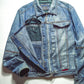 Marithe Francois Girbaud  M+FG Butterfly Striped Denim Jacket (~M~)