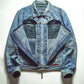 Marithe Francois Girbaud  M+FG Butterfly Striped Denim Jacket (~M~)