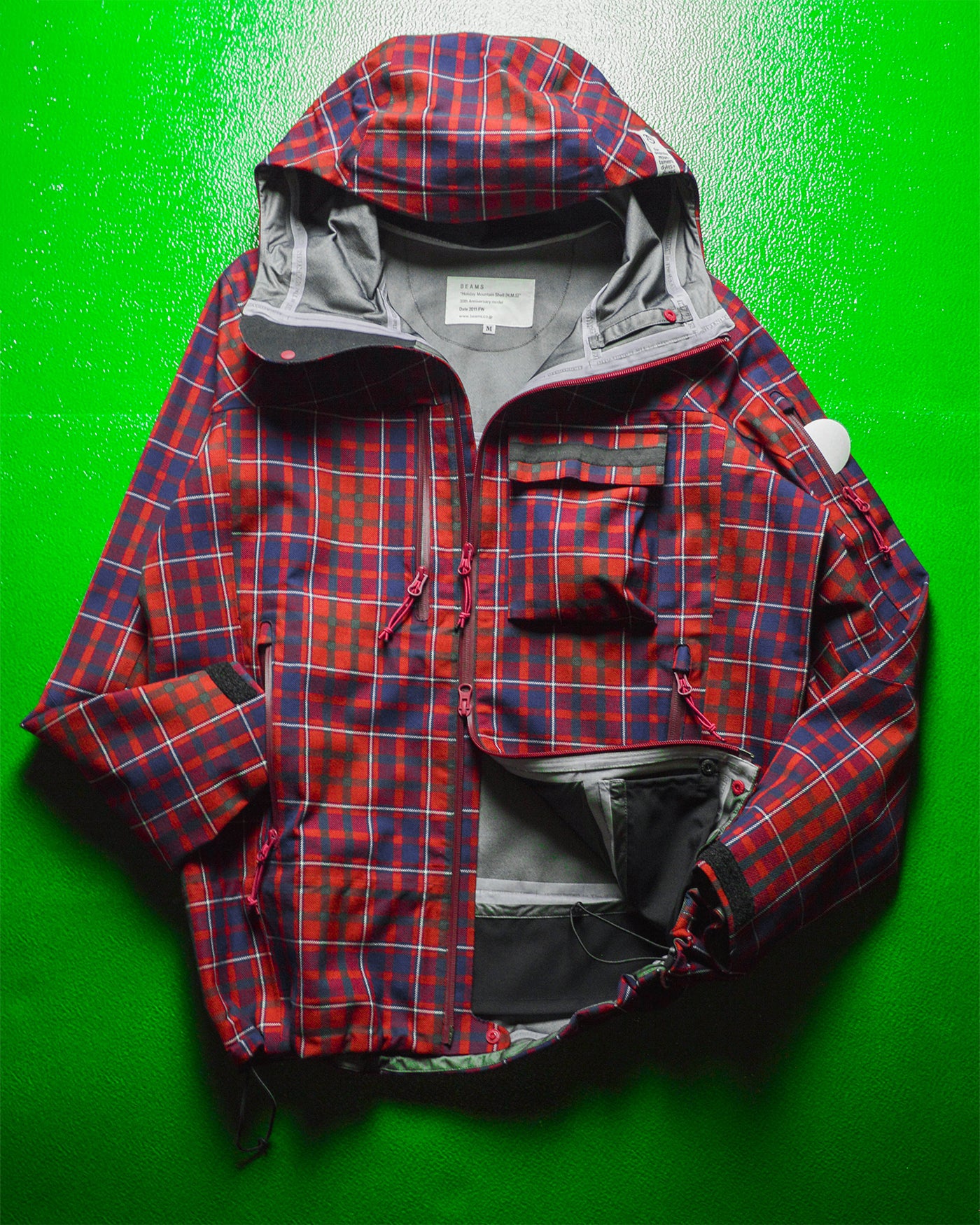 35th Anniversary F/W11 Plaid Taped Seam Technical Jacket (M~L)
