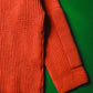 Sample AW17 Rusty Orange Chunky Heavy Panelled Knit Jumper (~L~)
