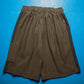 Spring 2000 Olive Brown Textured Side Striped Asymmetrical Pocket Shorts (30~34)