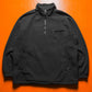 Fall 2000 Tonal Black Quarter Zip Fleece Pullover (M~L)