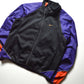 Fall 2001 Detachable Sleeve Black / Purple / Orange Asymmetrical Curved Zip Track Jacket (M)