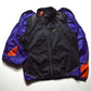 Fall 2001 Detachable Sleeve Black / Purple / Orange Asymmetrical Curved Zip Track Jacket (M)