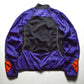 Fall 2001 Detachable Sleeve Black / Purple / Orange Asymmetrical Curved Zip Track Jacket (M)