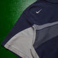Shox Faux Impression Mesh Print Panelled Mesh T-shirt (~S~)