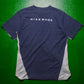 Shox Faux Impression Mesh Print Panelled Mesh T-shirt (~S~)