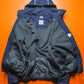 Early 2000s Navy Branded Piping Asymmetrical Fleece Lined D-ring Jacket (L)