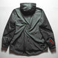 FW1999 Grey/ Green Hooded Snap Down Lightly Padded Minimal Jacket (~M~)