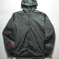 FW1999 Grey/ Green Hooded Snap Down Lightly Padded Minimal Jacket (~M~)