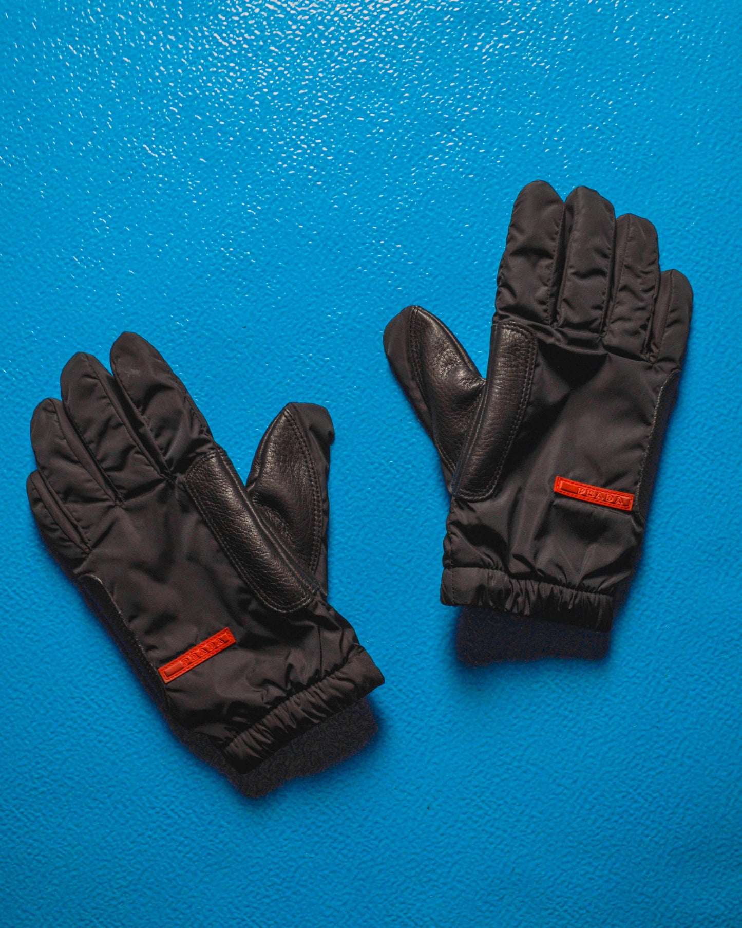 Leather Panelled Lined Ski Gloves (6.5)