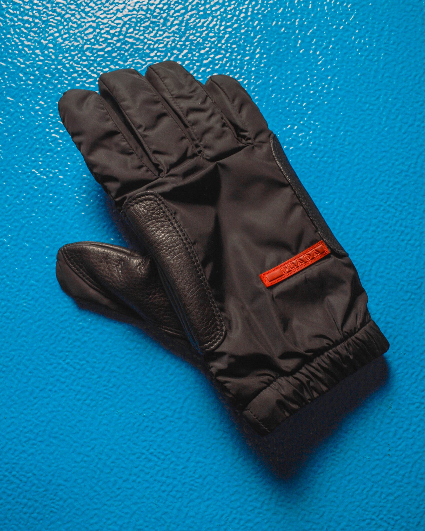 Leather Panelled Lined Ski Gloves (6.5)