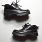 Vintage Black Leather Low Hiking Boots  Shoes (10)