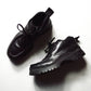 Vintage Black Leather Low Hiking Boots  Shoes (10)