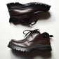 Vintage Brown Leather Low Hiking Boots  Shoes (11)