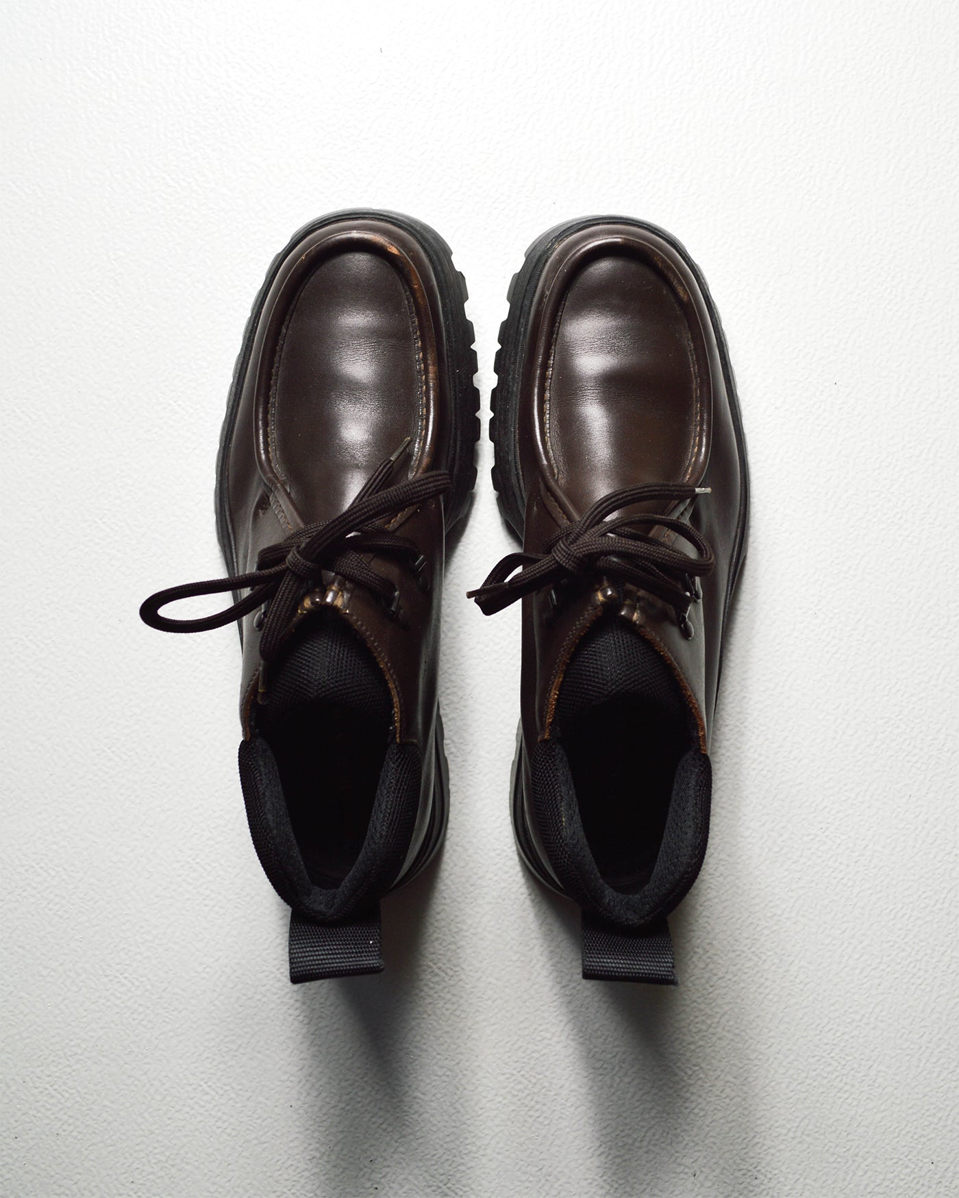 Vintage Brown Leather Low Hiking Boots  Shoes (11)