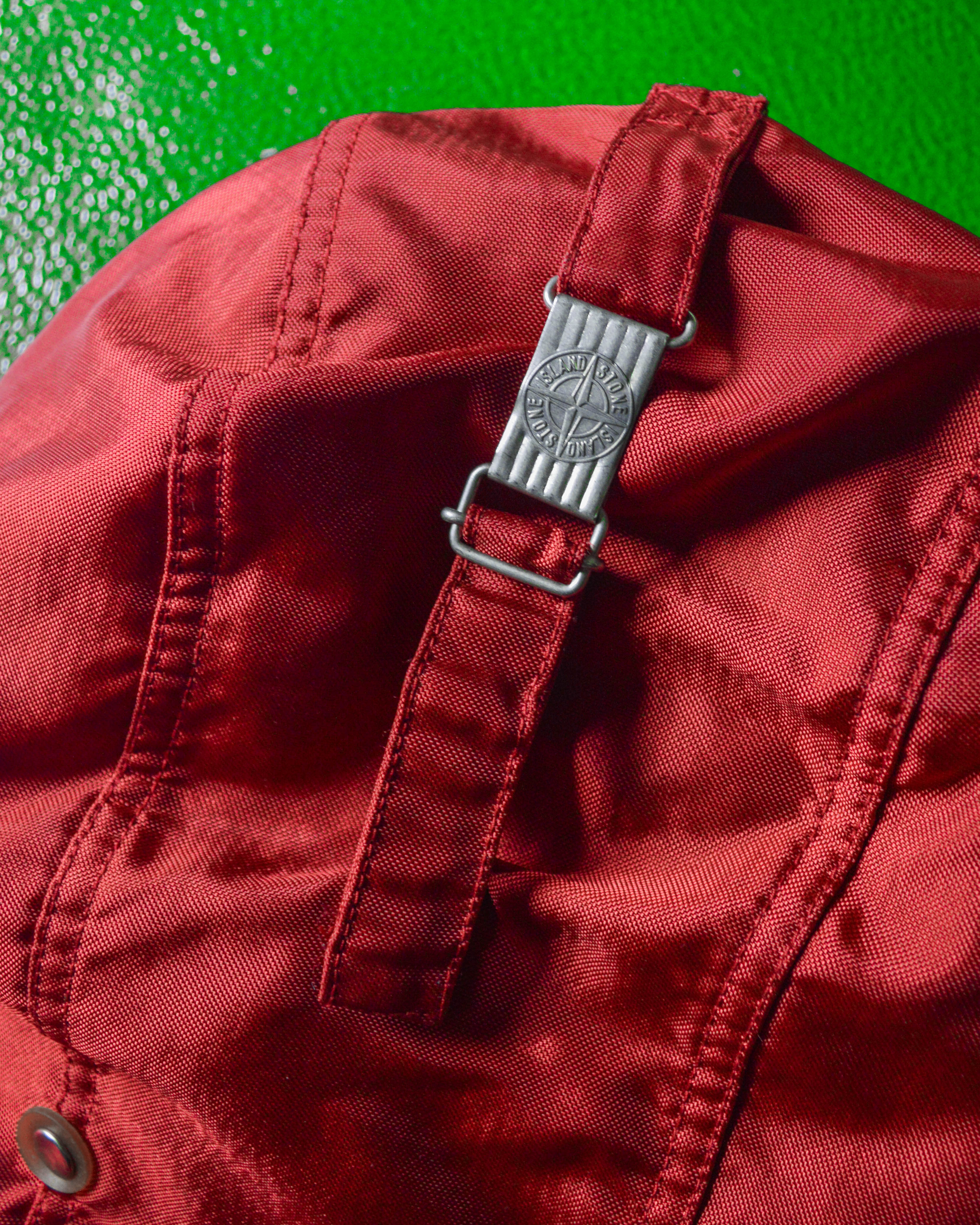 Stone Island Vintage AW1992 Formula Steel Shimmer Red Balaclava