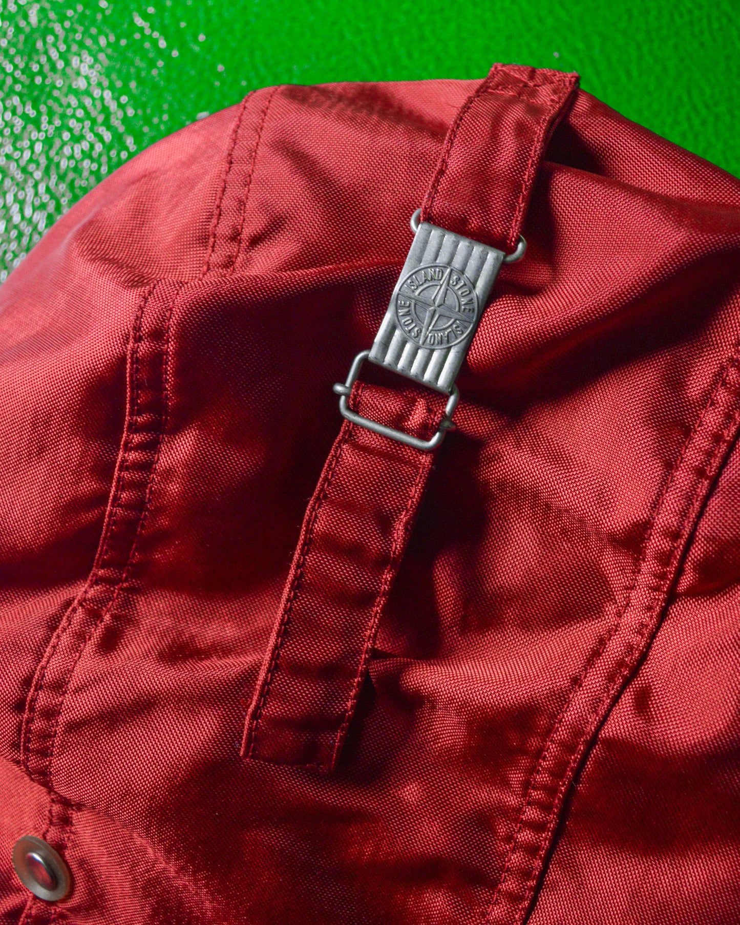 AW1992 Formula Steel Shimmer Red Balaclava Jacket with Liner (XL)