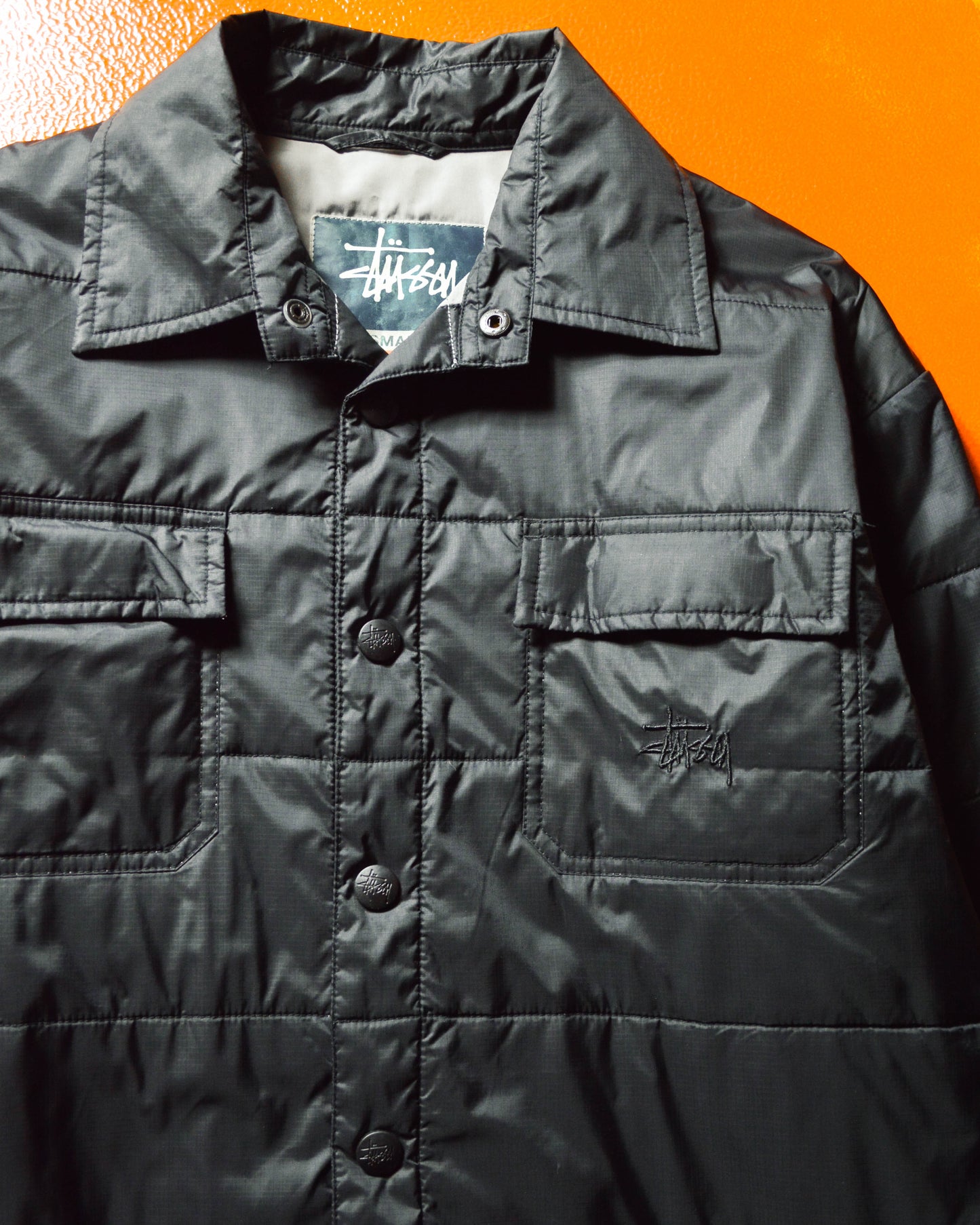 Black Tonal Logo Padded Work Jacket (M~L)