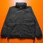 Late 90s Black Ripstop Embroidered Sleeve Logo Windbreaker Jacket (M~L)