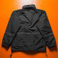 Late 90s Black Ripstop Embroidered Sleeve Logo Windbreaker Jacket (M~L)