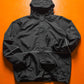 Late 90s Black Ripstop Embroidered Sleeve Logo Windbreaker Jacket (M~L)