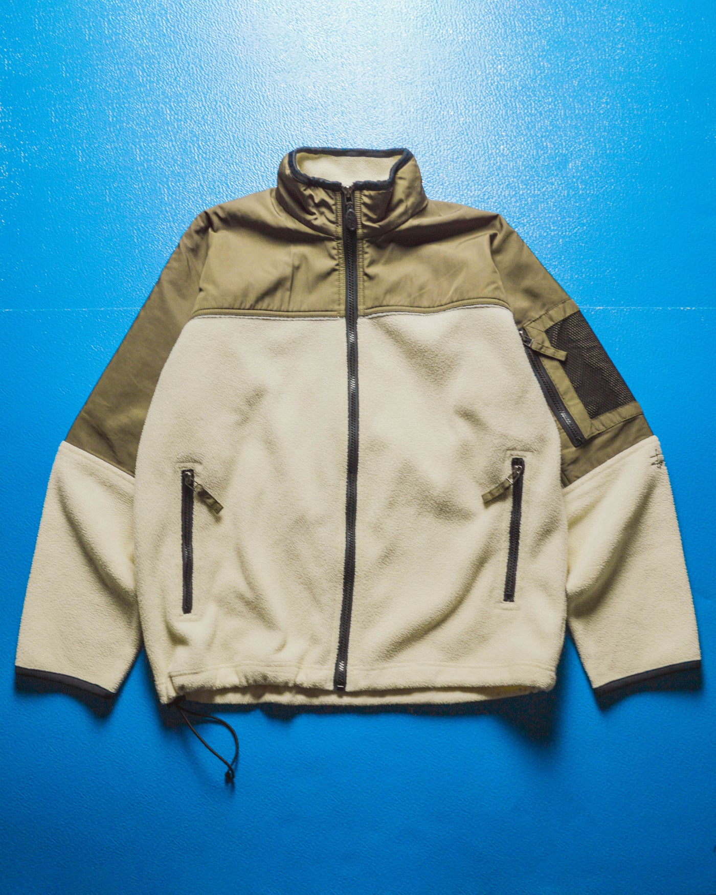 1999 Cream Olive Panelled Fleece (~M~)
