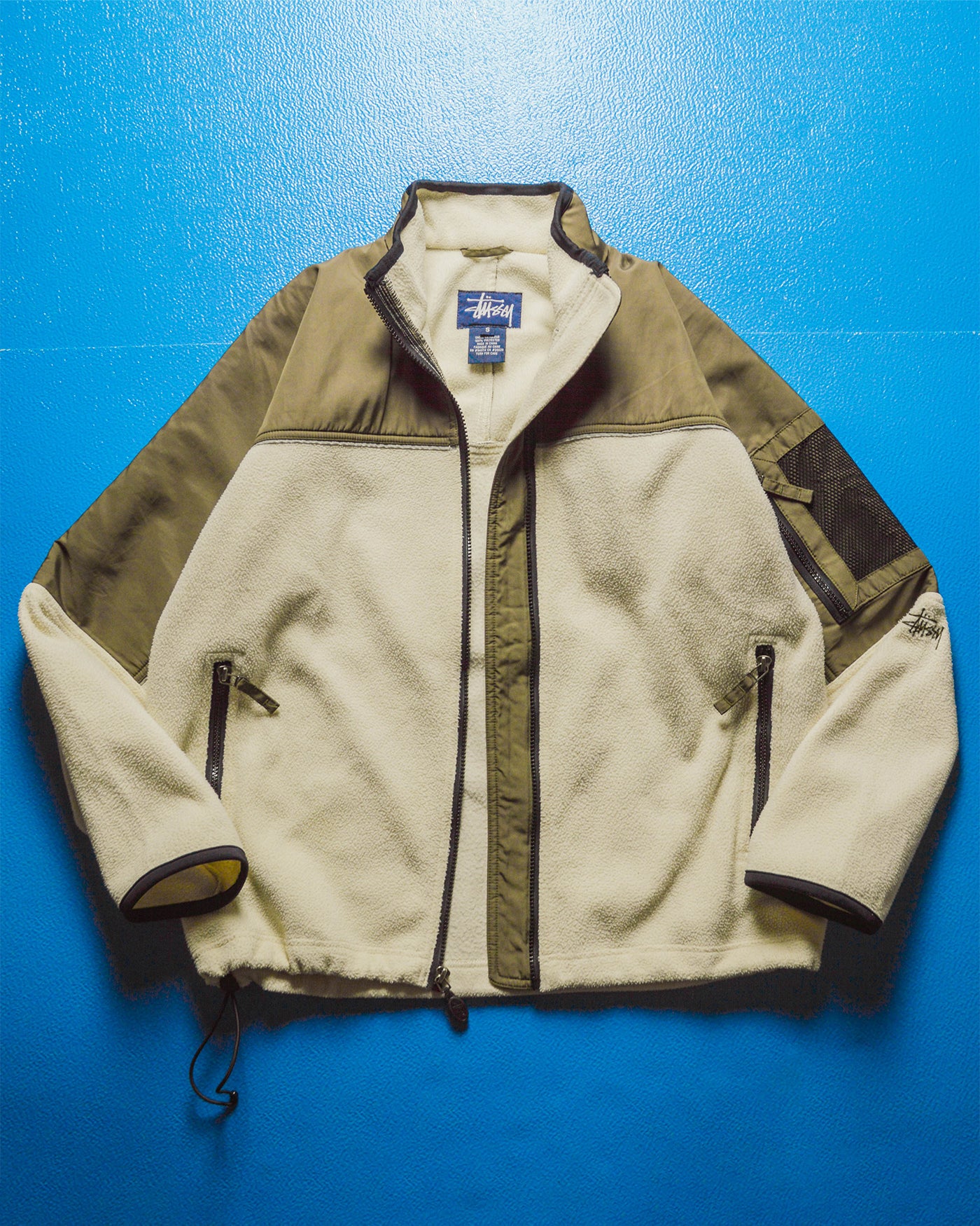 1999 Cream Olive Panelled Fleece (~M~)
