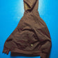 Early 2000s Deep Brown Canvas Onion Quilted Work Hooded Jacket (M)