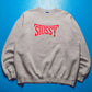 Early 2000s Lonsdale Logo Flip Grey  Red Jumper (XL)
