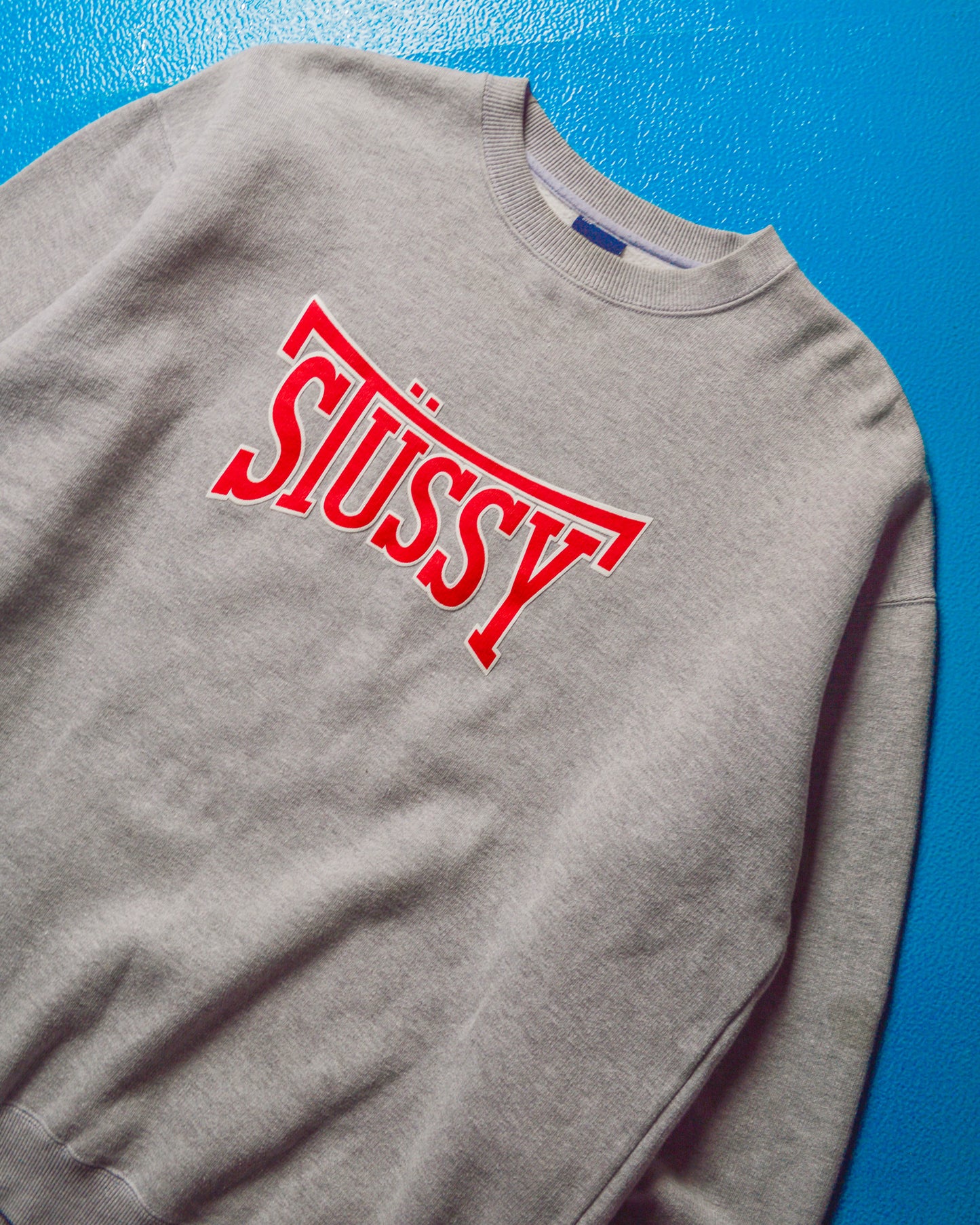 Early 2000s Lonsdale Logo Flip Grey  Red Jumper (XL)