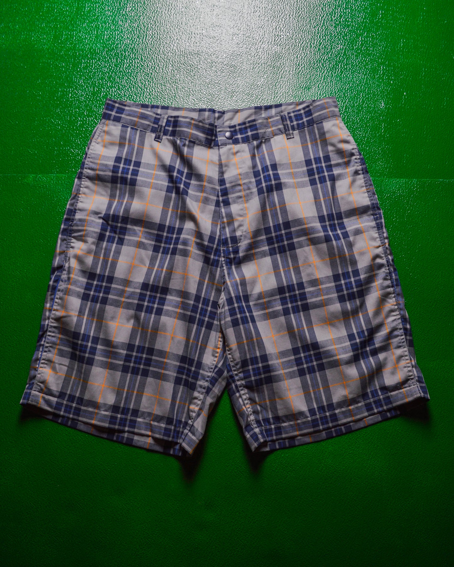 Early 2000s Plaid / Check Mesh Ventilation Shorts  (32~34)