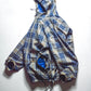 Early 2000s Plaid Mesh Lined Grey Blue Orange Windbreaker Jacket (L)